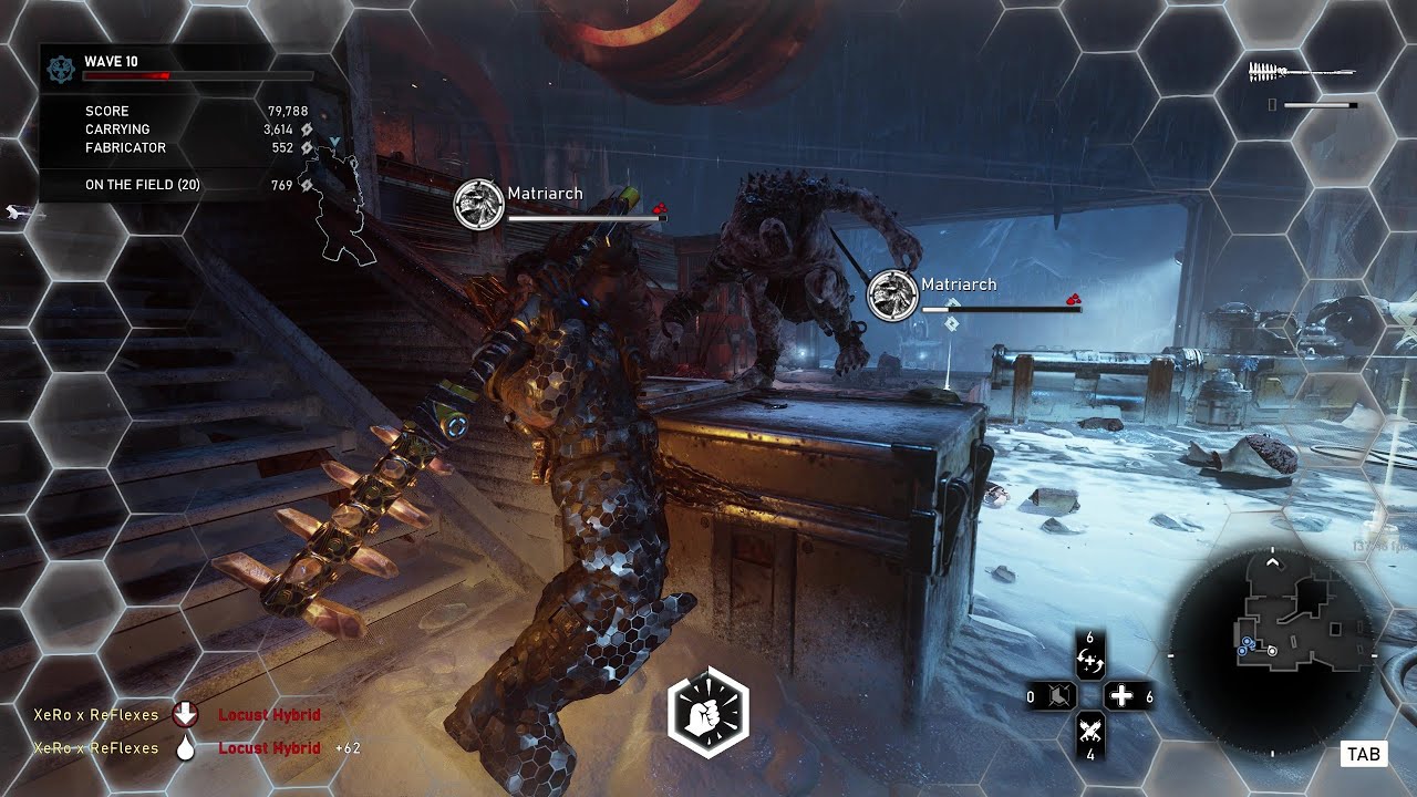 Gears 5 — Мастер побега из Кадара на железной дороге в роли нападающего (без укреплений)