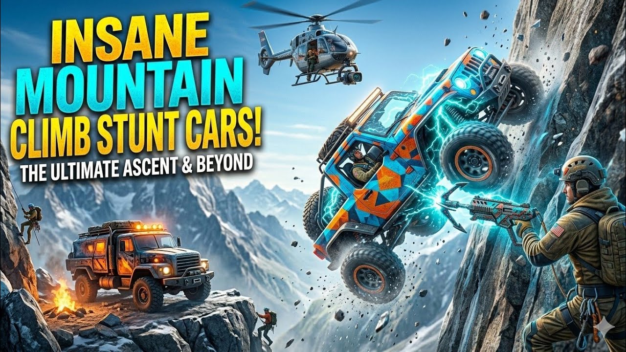  MOUNTAIN CLIMB STUNT GAME 🎮 DRV GAMING 