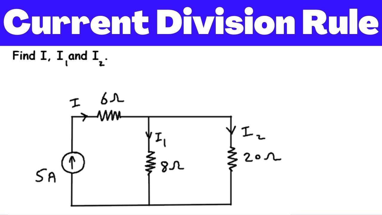 Current Division Rule Example | Electrical Engineering