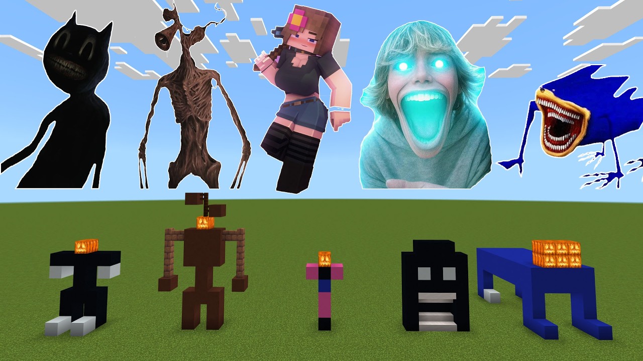 NEVER SPAWN Cartoon Cat Jenny SCP 67 Shin Sonic in Minecraft PE!?