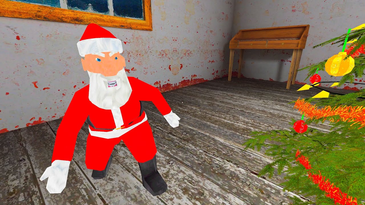 Escape Granny with Santa Claus | 4K Ending