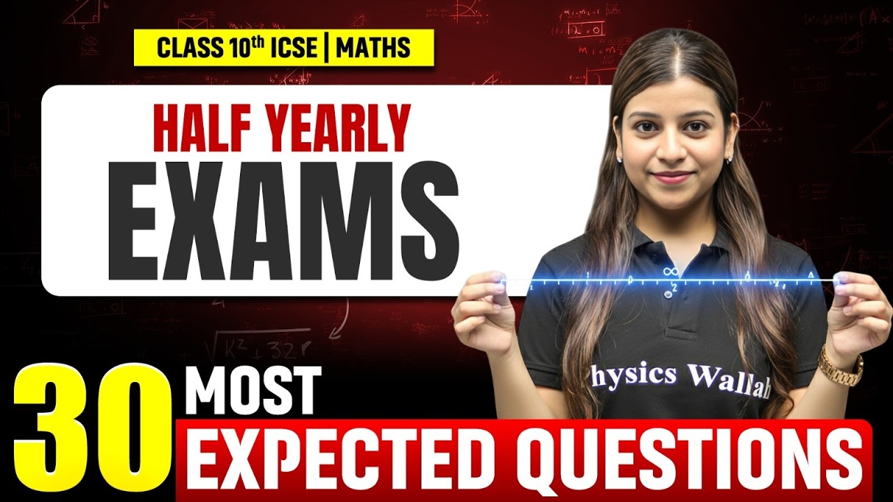 ICSE Class 10 Maths Midterm Marathon | Half Yearly Exams Complete Revision | ICSE Maths