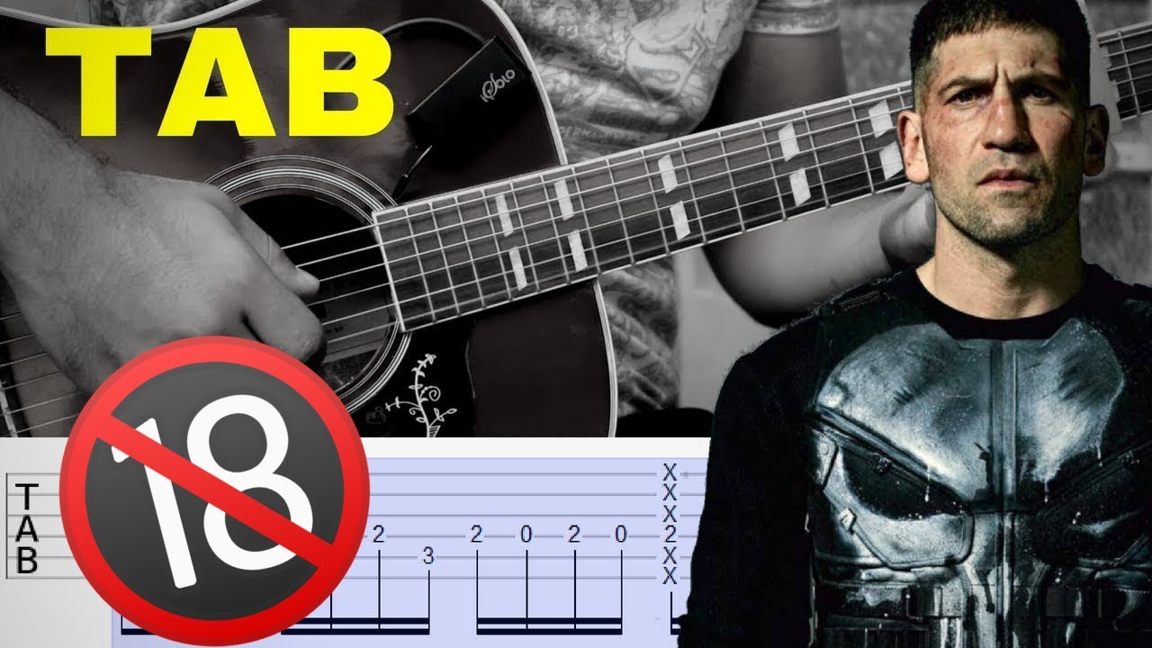How to Play THE PUNISHER - Ending Song (Fingerstyle Guitar) Tutorial TAB