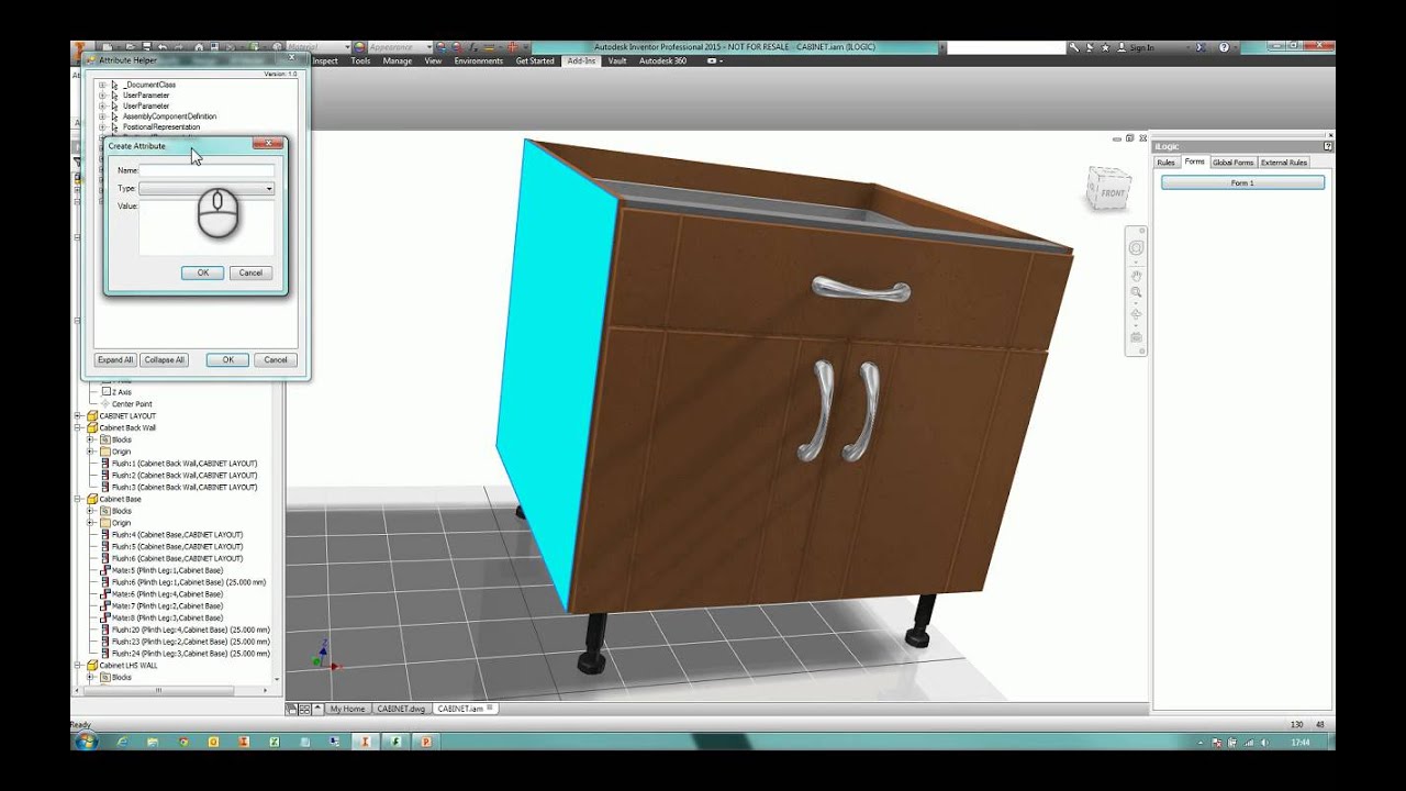 Autodesk Inventor iLogic Drawing Dimension Automation