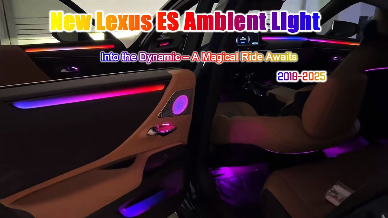 Lexus ES Ambient Lighting Upgrade | Full Interior LED Trim Installation Tutorial (OEM Style Look!)