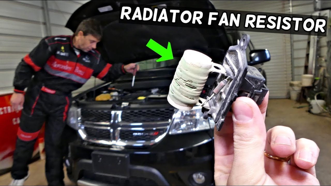 DODGE JOURNEY RADIATOR FAN RESISTOR REPLACEMENT REMOVAL LOCATION | FIAT FREEMONT