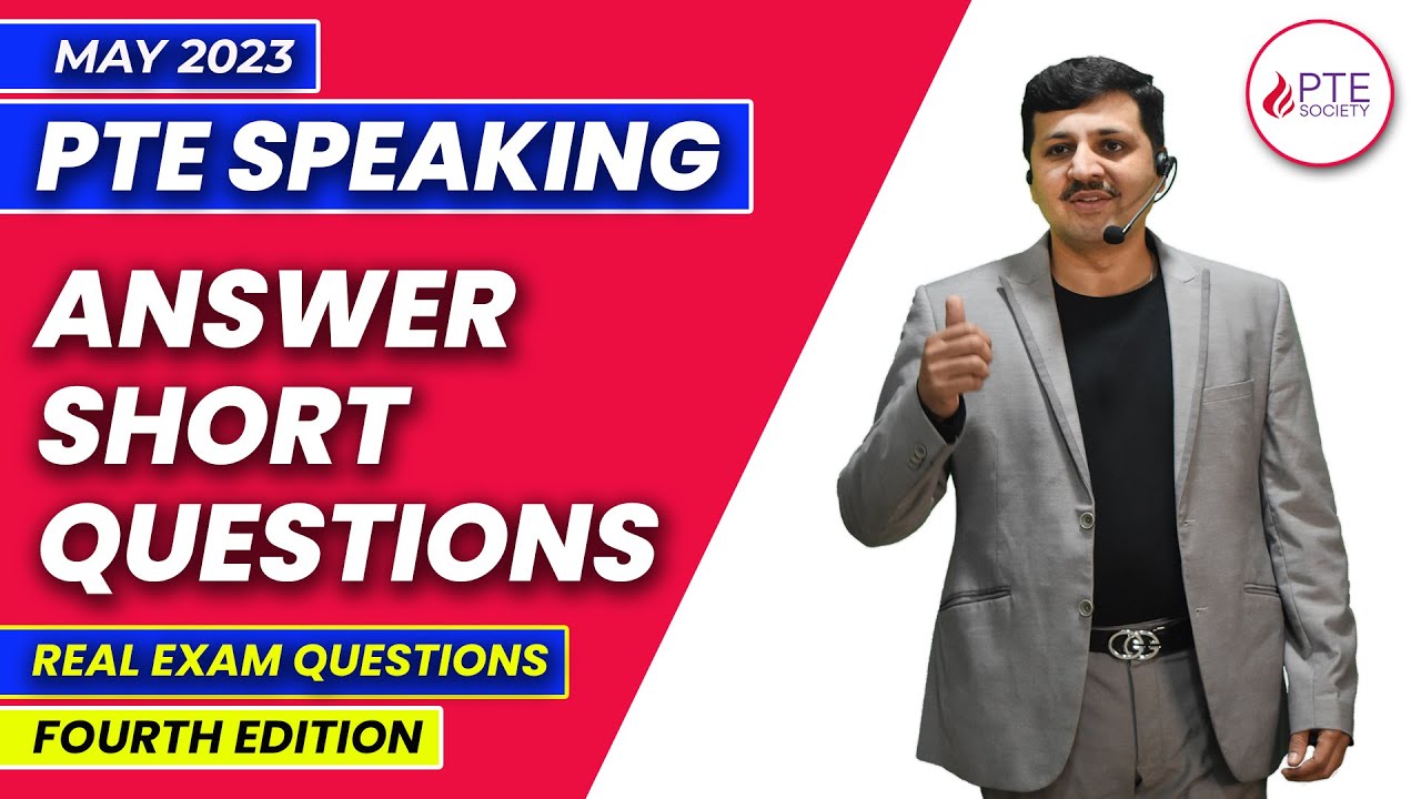 PTE Answer Short Questions | PTE Speaking | PTE Predictions May 2023 | Fourth Edition | PTE Society