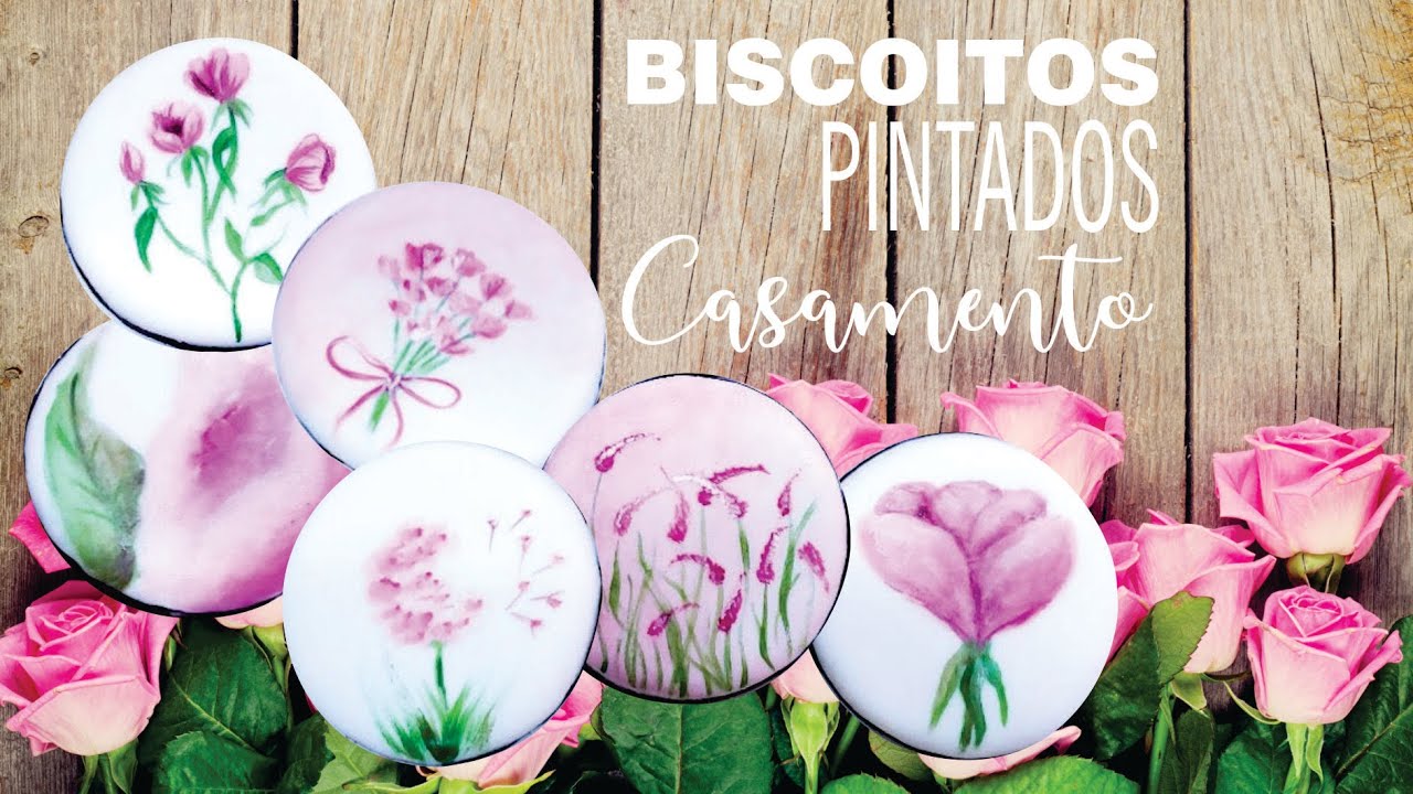 Como pintar lindos biscoitos para uma festa de casamento