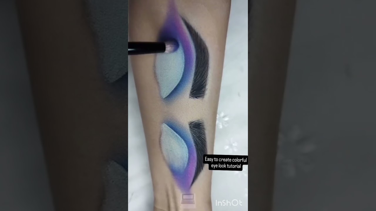 eye to create colorful eye look tutorial ✨😍