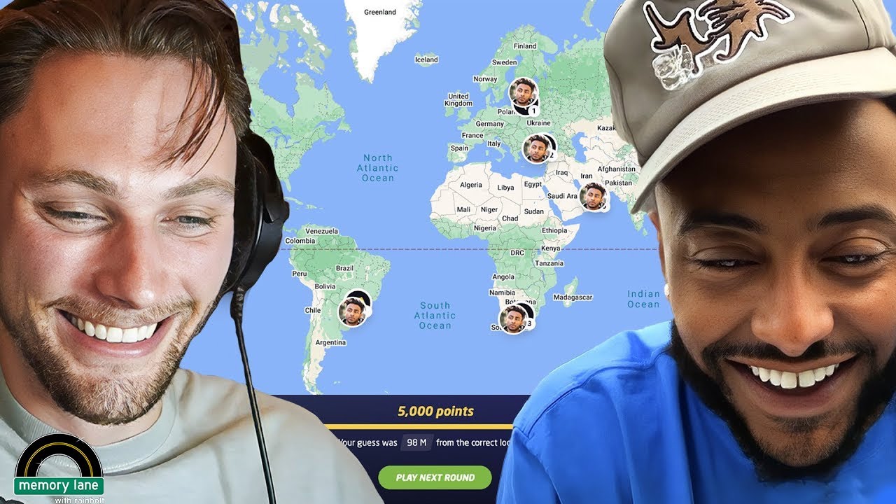 i challenged amin&eacute; to geoguessr | MEMORY LANE