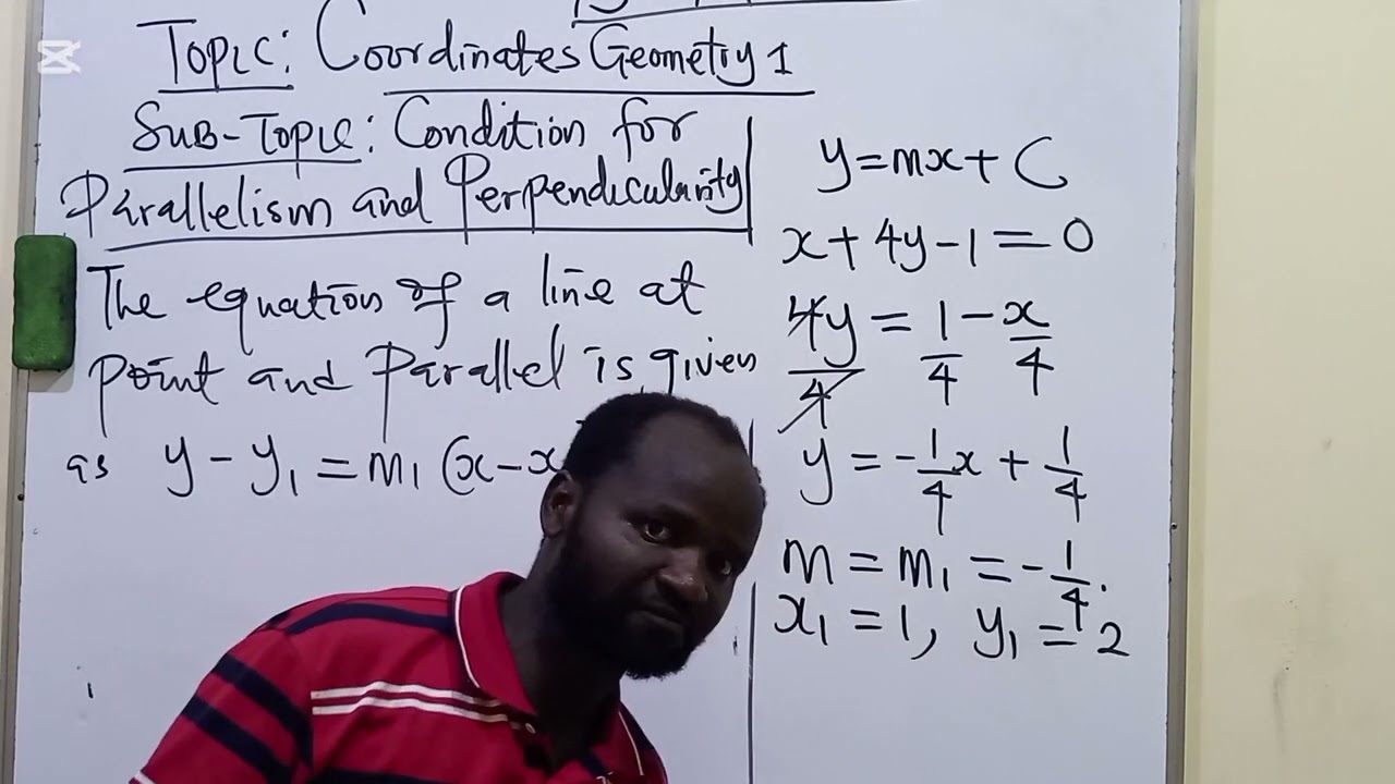 # Coordinates Geometry 1 Made Easy. # Condition for Parallelism.
