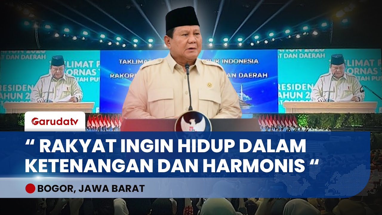 Presiden Prabowo Tekankan Persatuan dan Kepemimpinan Pro-Rakyat di Hadapan Kepala Daerah