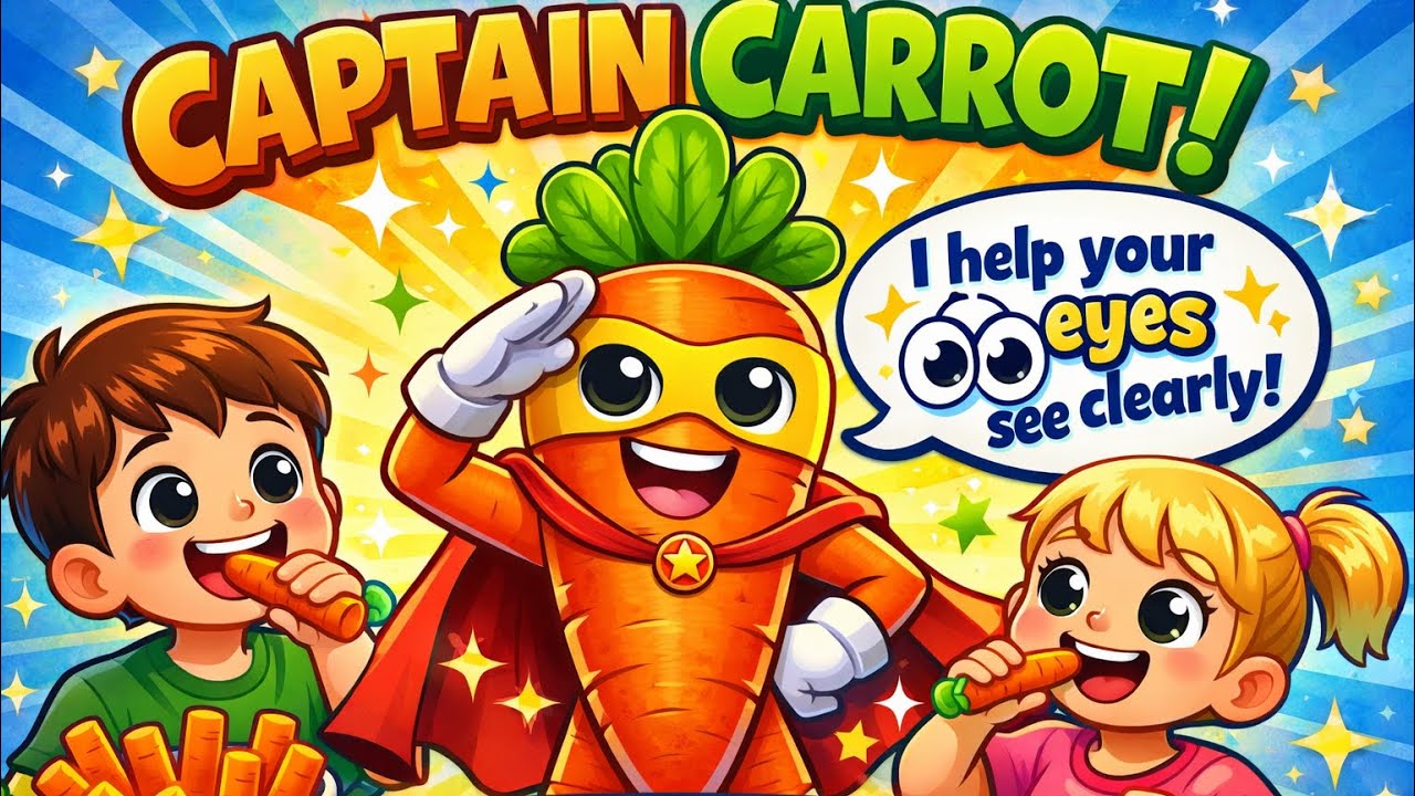Veggie Superheroes: CAPTAIN CARROT 🥕 | Good Food Good Eyes! 👀