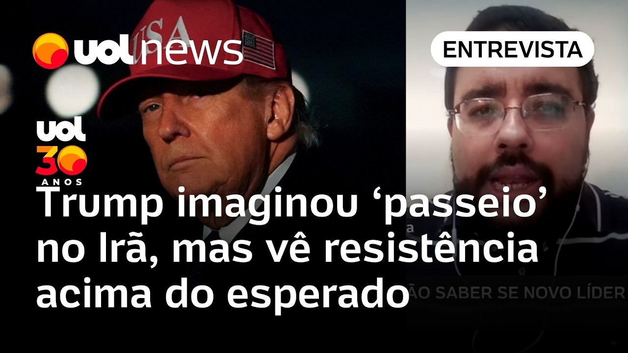 Trump imaginou 'passeio' dos EUA no Irã, mas vê resistência acima do esperado, diz professor