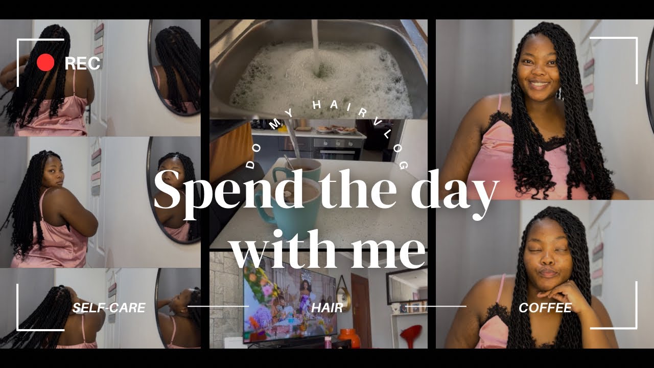 #VLOG: DOING MY OWN HAIR | SOUTH AFRICAN YOUTUBER | MORNING ROUTINE | LAUNDRY DAY | CURLS ON BRAIDS
