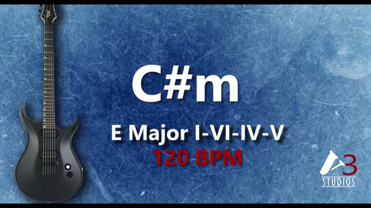 E Major Backing track I VI IV V 120 BPM