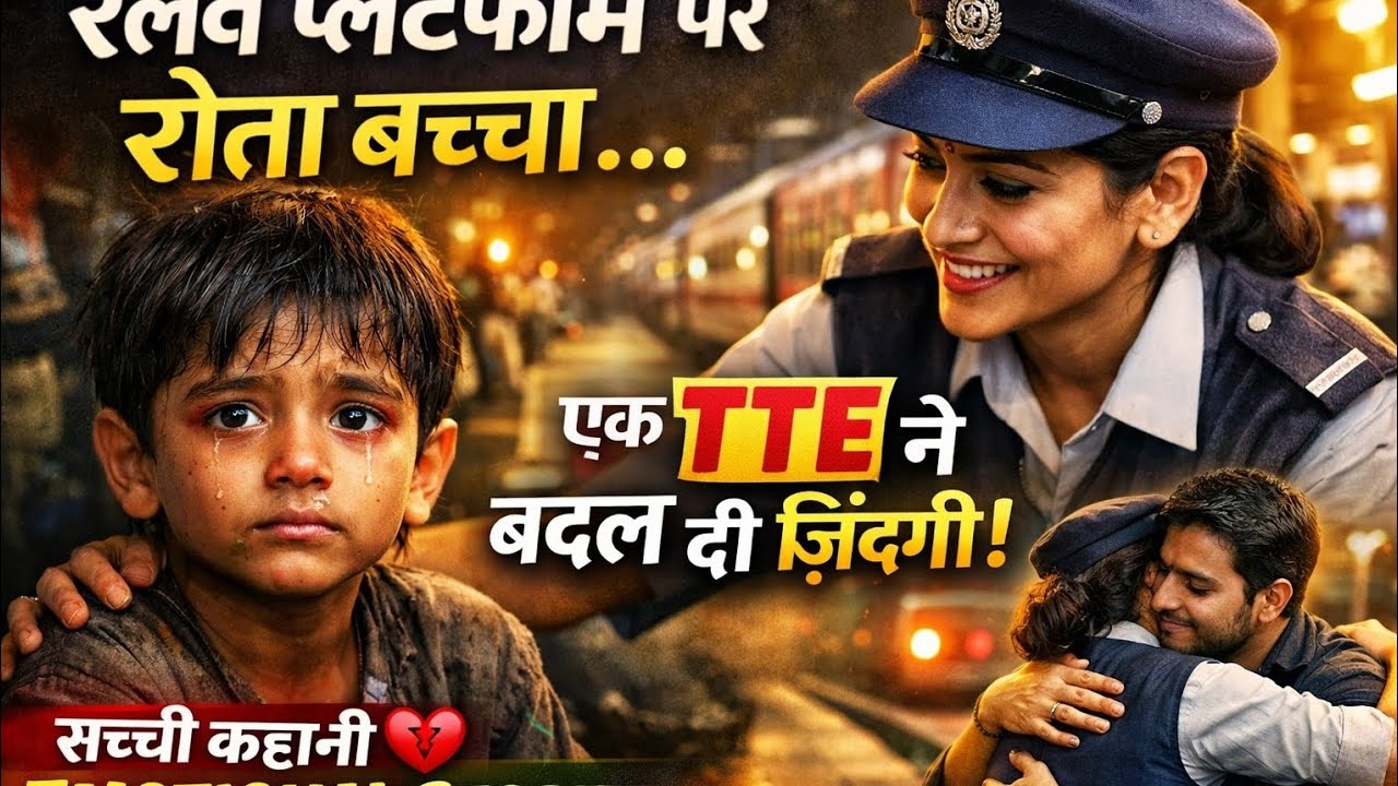 Relave pletaphorm par rota bachcha… aur ek TTE ne badal dee usakee kismat  motional story”