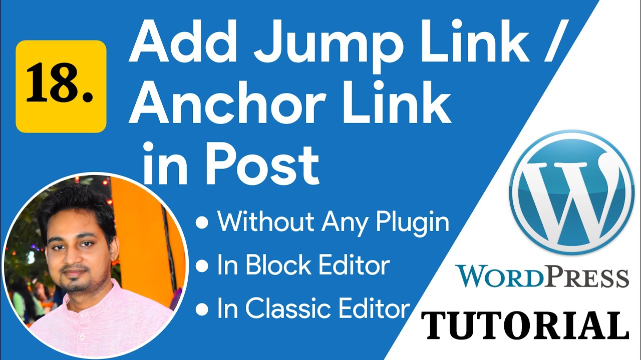 How to Add Jump link / Anchor Link in Wordpress Post[2024] without Any Plugin