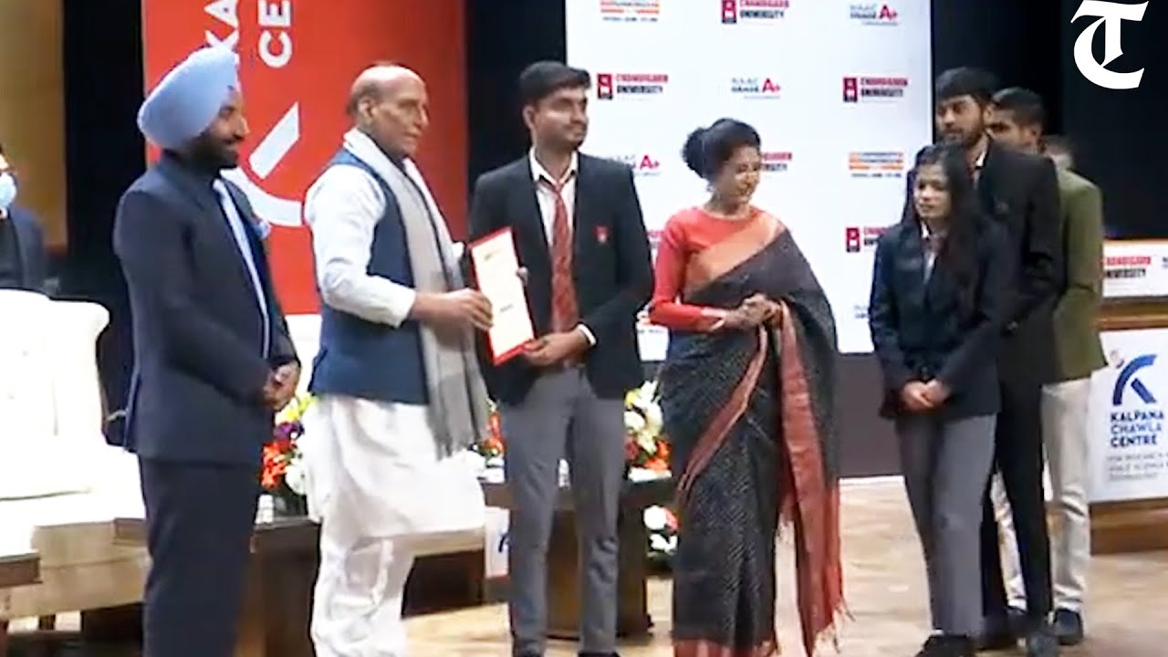 Defence Minister Rajnath Singh visits Chandigarh University