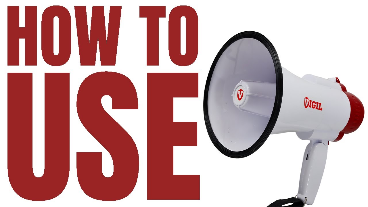 How To Use The 10W Compact Megaphone
