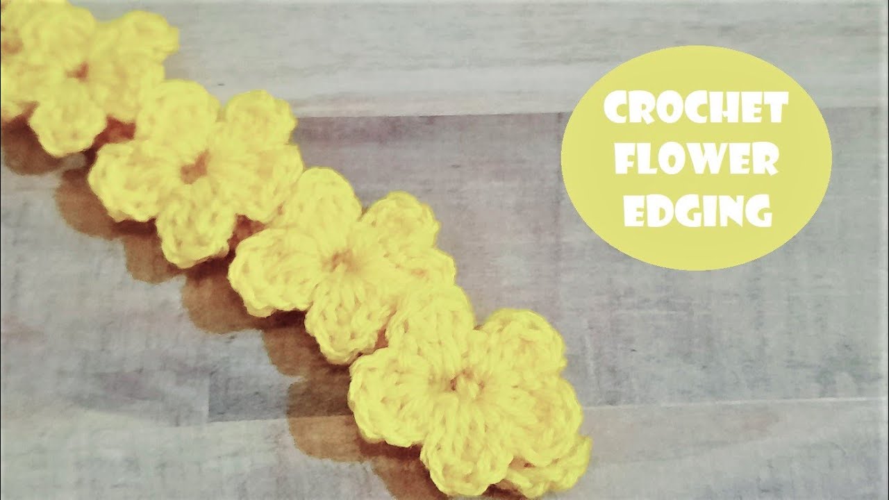 Crochet Flower Edging/Border/Lace | Crochet With Samra