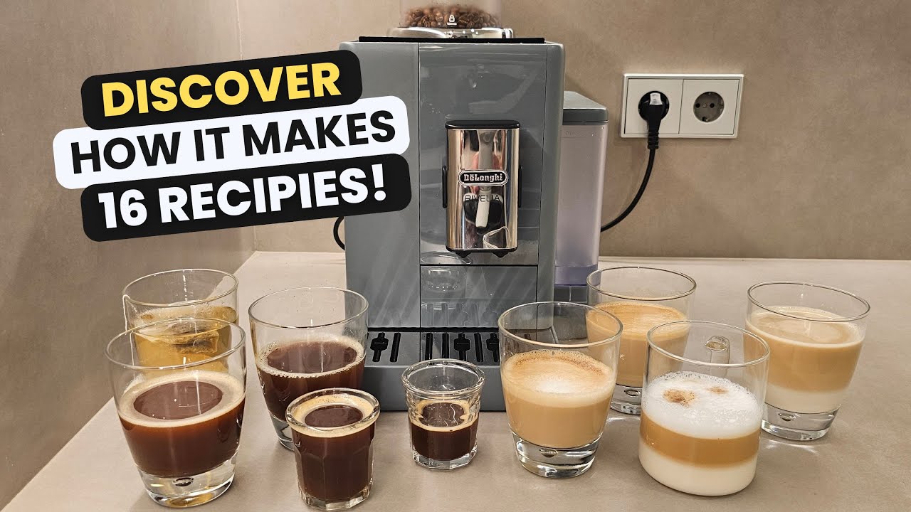 👉 ALL RECIPES DE'LONGHI RIVELIA coffee machine 😮 16 different coffees with just one touch?