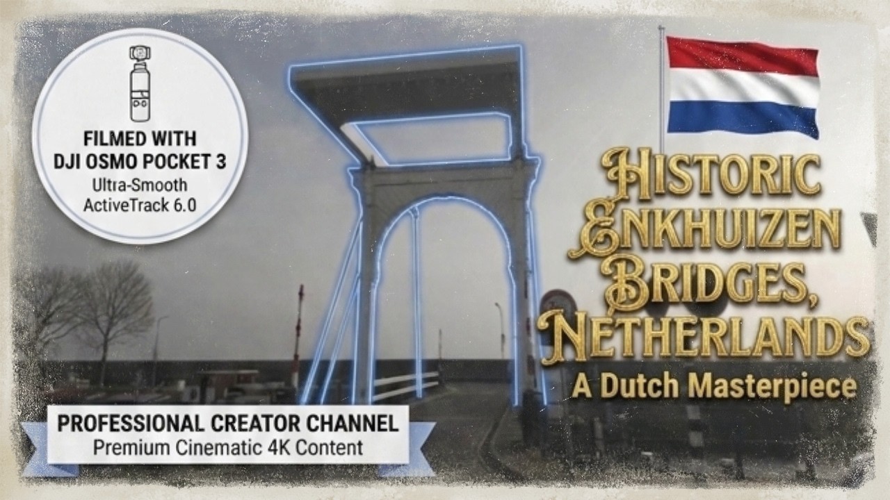 Incredible Stabilization! Walking through Enkhuizen Bridges with Pocket 3