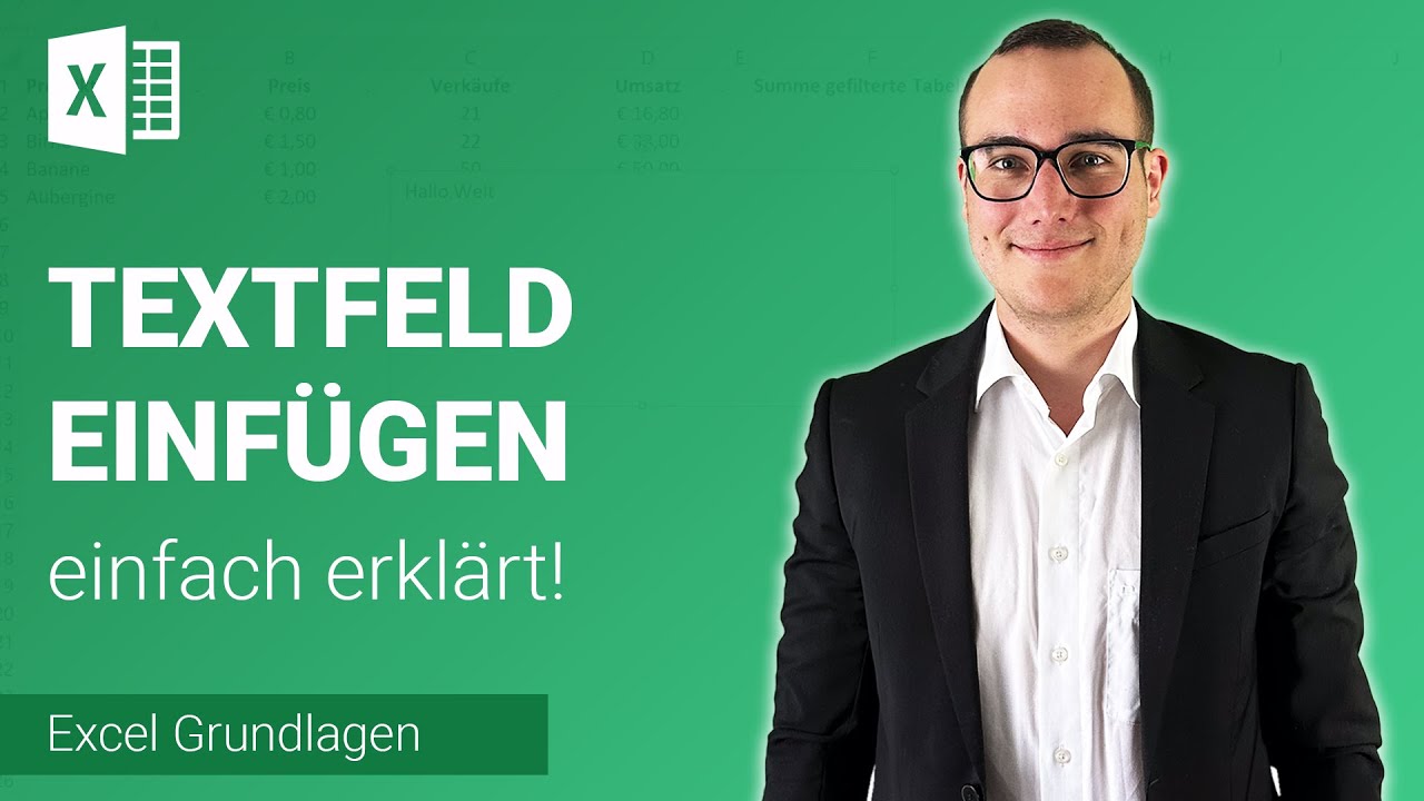 TEXTFELD einfügen einfach erklärt | Lerne Microsoft Excel ✅