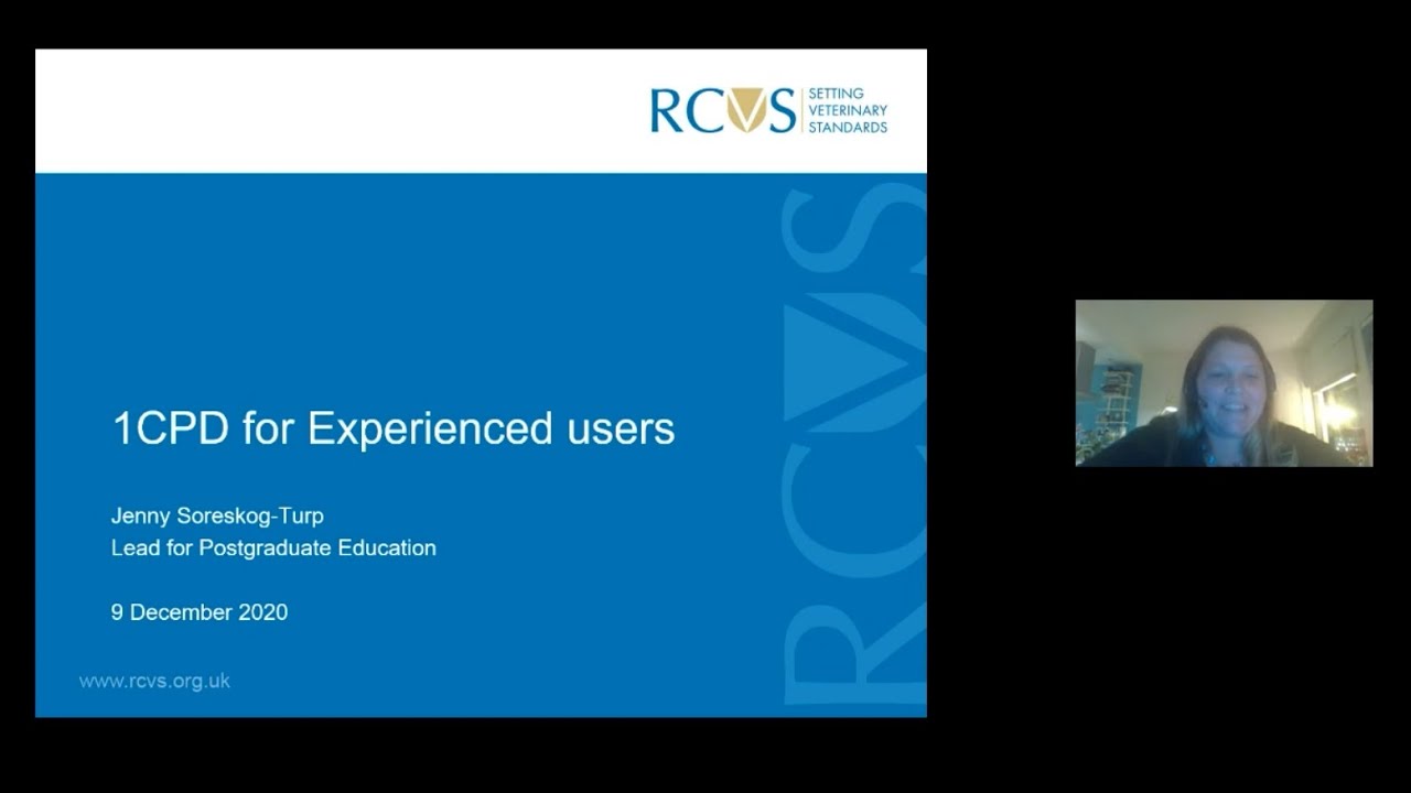 Experienced users 1CPD workshop