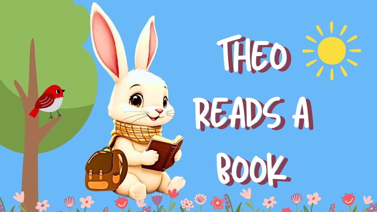 Theo reads a book - fun animated nursery rhyme