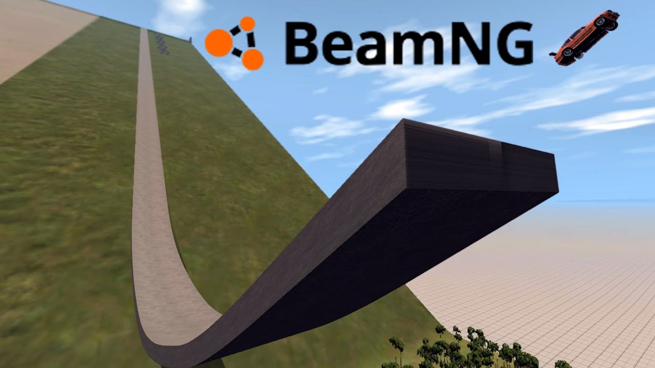 Игровой процесс BeamNG Drive — Brutal Slope 2.0 — МАСШТАБНЫЕ АВАРИИ! — Забавные моменты BeamNG Drive