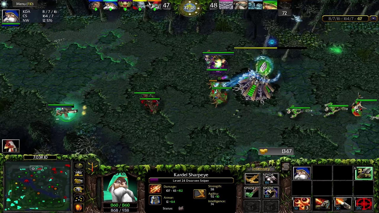 Dota 1 Sniper   Game Play