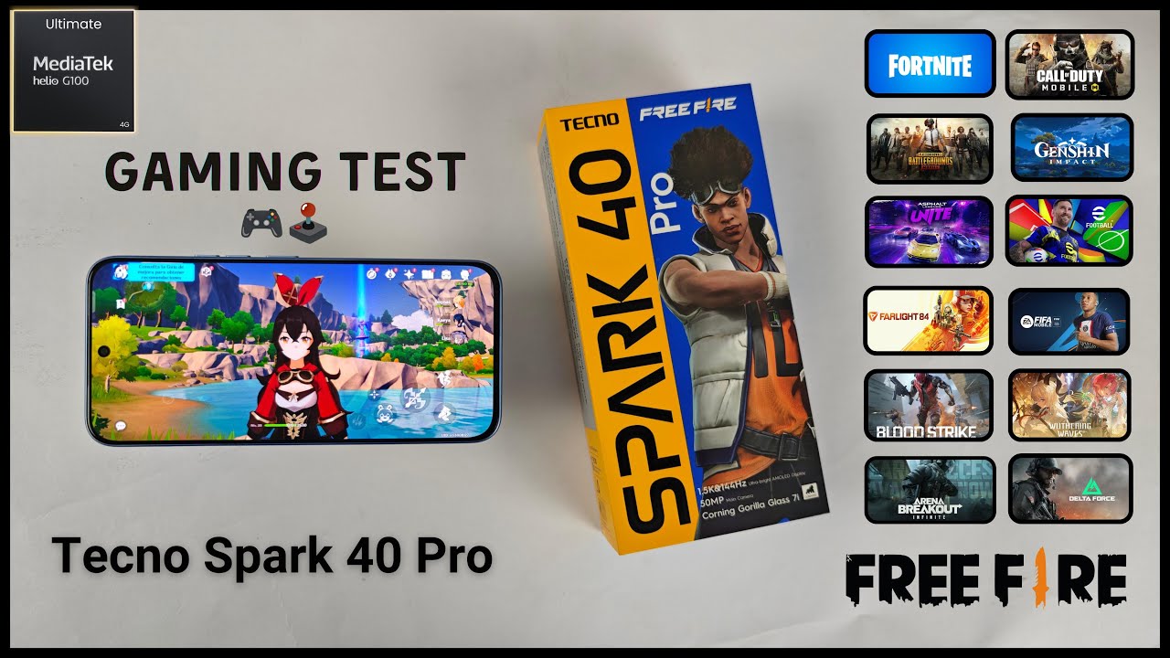 Tecno Spark 40 Pro Gaming Test