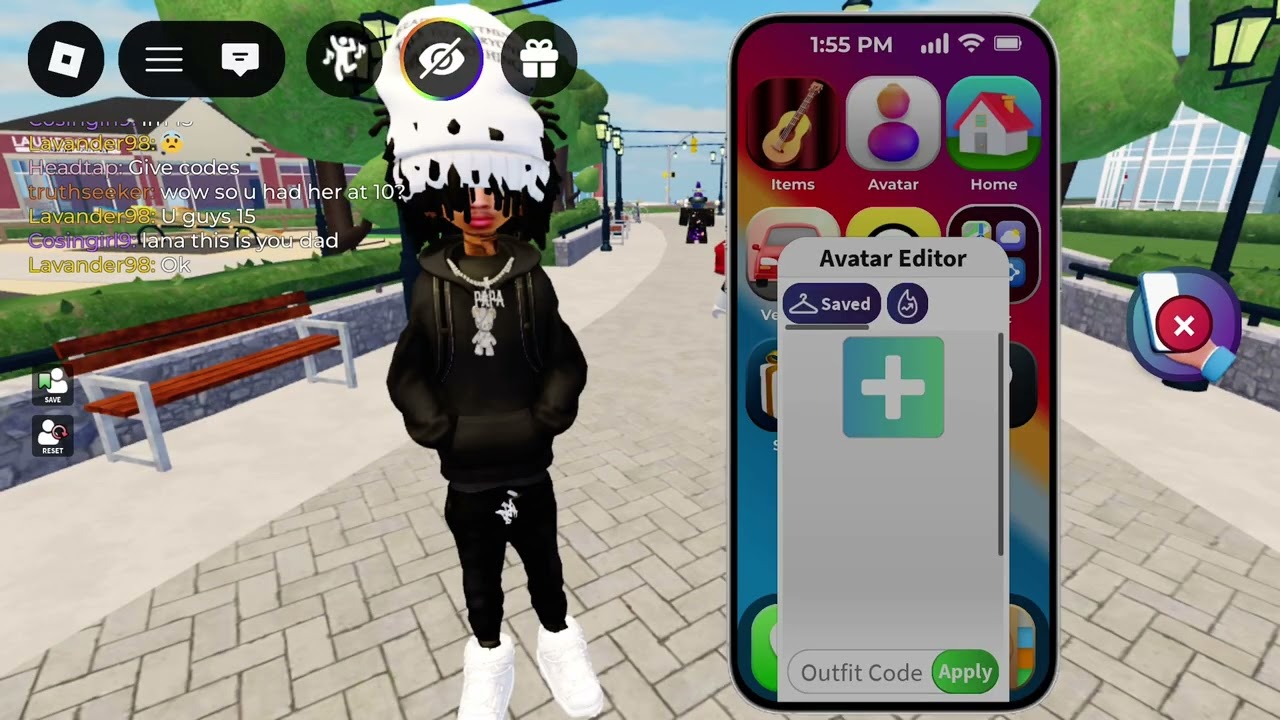 Giving out life together boy outfit hood codes