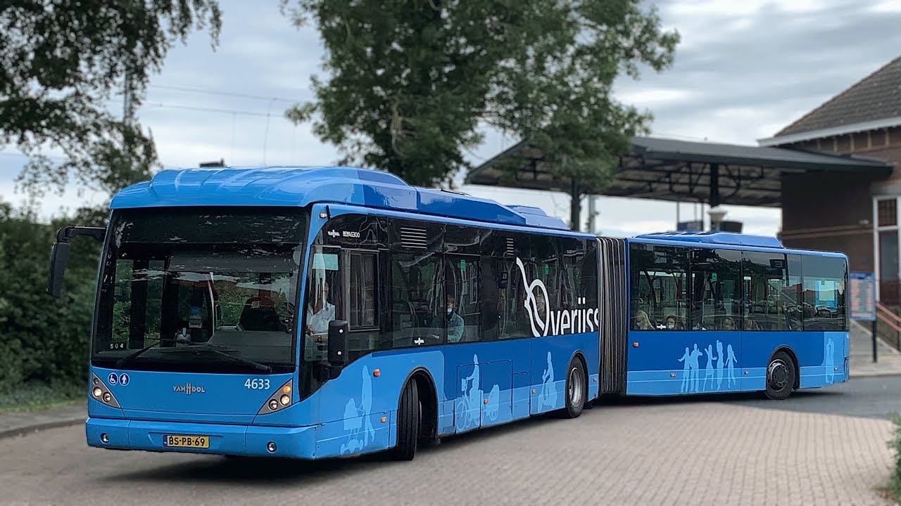 Gelede Van Hool bussen bij OV Regio IJsselmond (Van Hool newAG300, Connexxion) | Stadsbus
