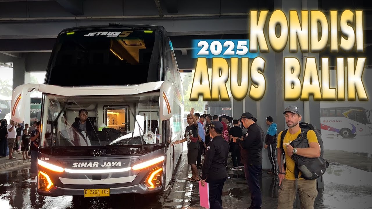SUASANA ARUS BALIK LEBARAN H+4 2025 di Terminal Arjosari Malang