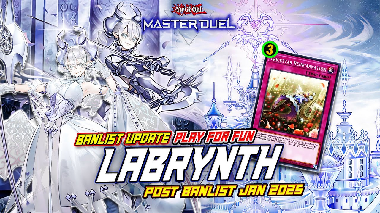 MASTER DUEL - PLAY FOR FUN! DRAW CARD = BANISH ALL HAND - LABRYNTH DECK POST BANLIST JAN 2025