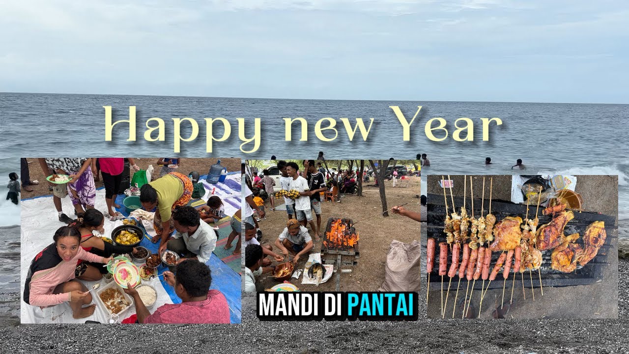 Picnic ke pantai liquica saat Tahun baru di Dili #liburankeluarga #pasiar #happynewyear2026 