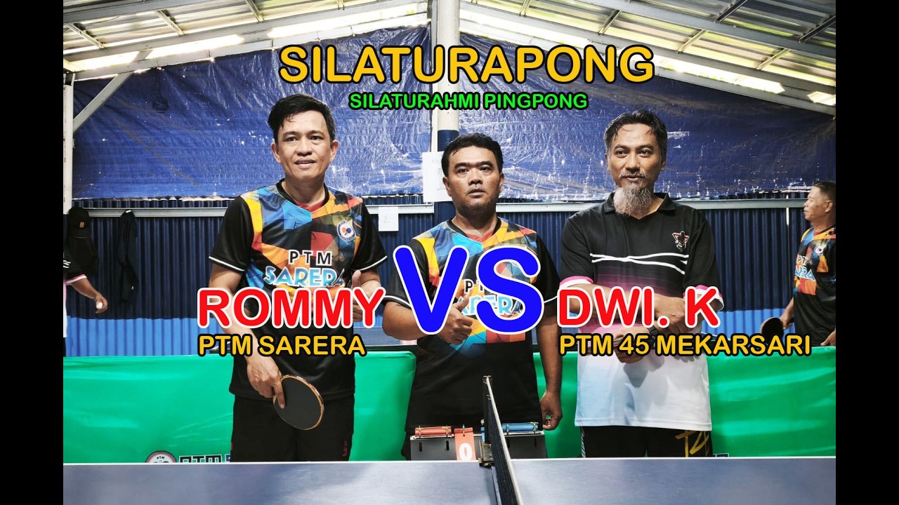 ROMMY (PTM SARERA) VS DWI K (PTM 45 MEKARSARI) | SPARING SINGLE PINGPONG
