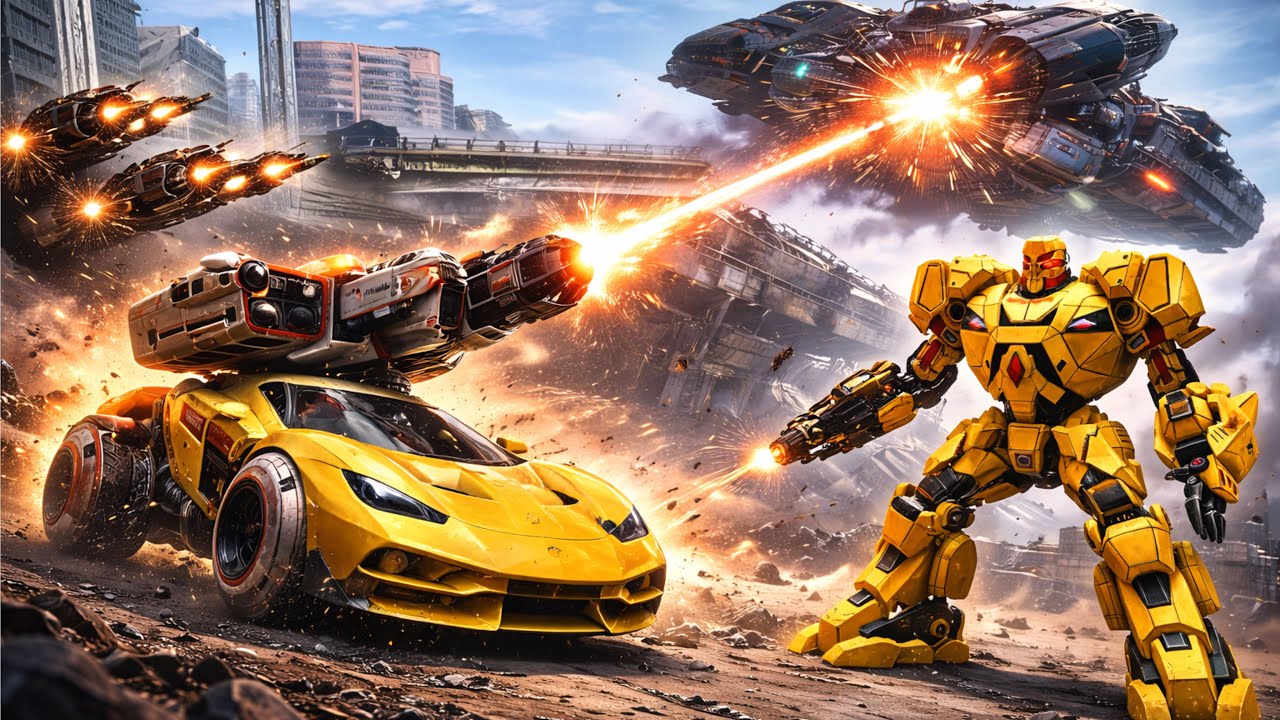 Car Jet Transformation Robot Fight 😱 Tank vs Spaceship Fight | Robot Game 2026 - Android Games