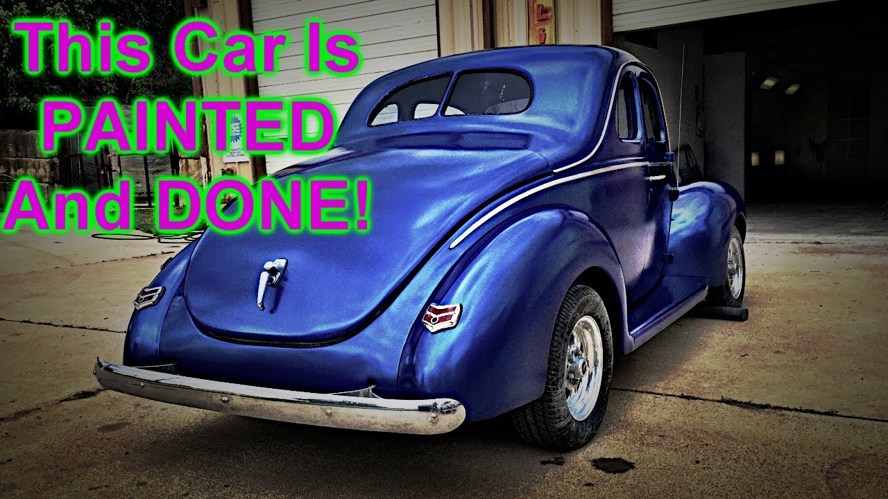 How To Fix And Paint A Wrecked Hot Rod Car! Part 5 - This Car Is PAINTED and DONE!