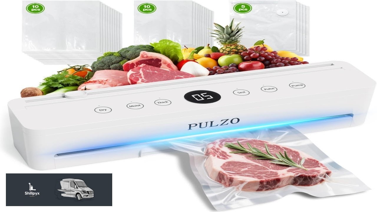 Vacuum Sealer Machine 85KPa True Auto Vacuum Sealer for Food Dry Wet Modes External