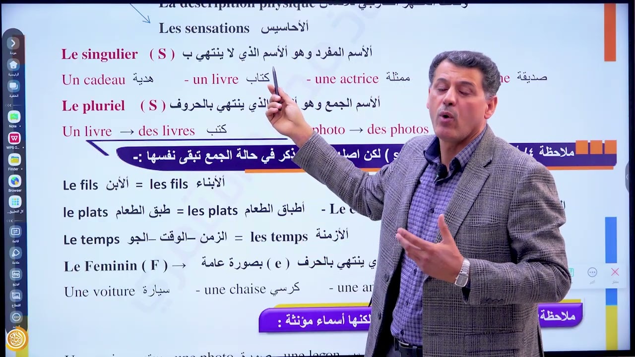 اللغة الفرنسية / للسادس الاعدادي / المحاضرة الاولى / الاستاذ محمد الشمري