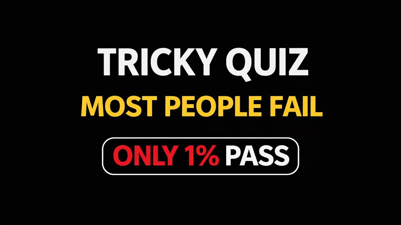 Ultimate Brain Power Quiz | 20 Tricky Questions Most People Get Wrong | IQ Test Quiz