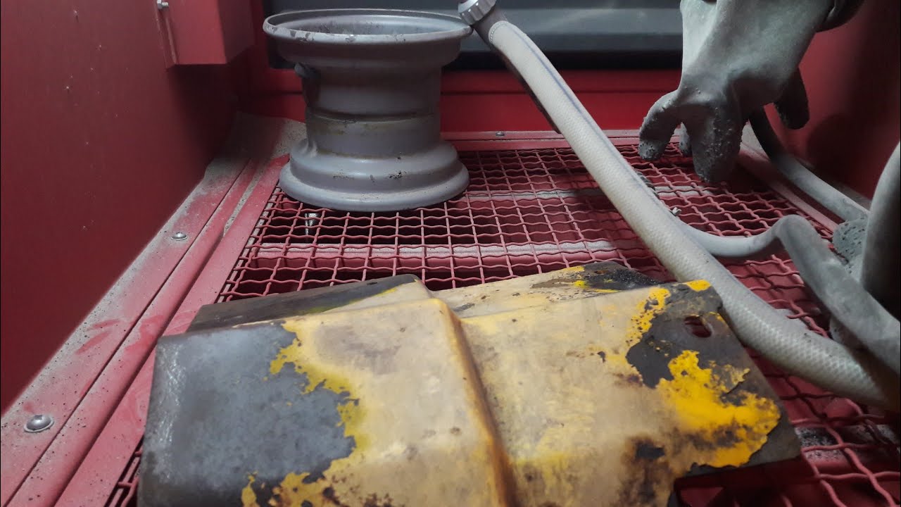 Пескоструйная обработка корундом. Пескоструйная кабина 220л тест