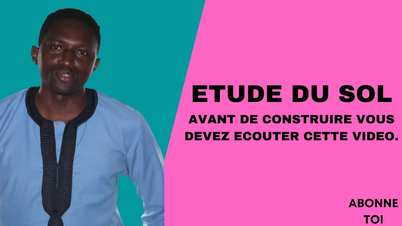 comment faire l'étude du sol ?