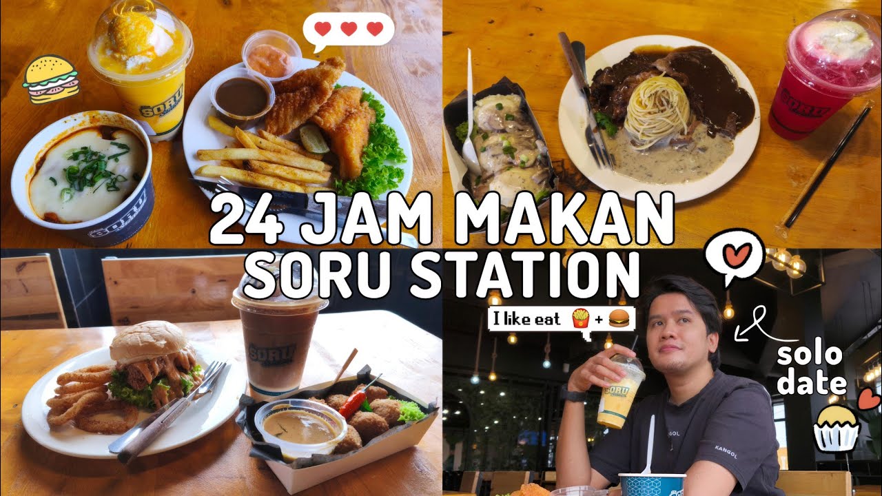 🇲🇾 24 JAM MAKAN DI SORU STATION, PETALING JAYA | MALAYSIA LIVING ALONE SOLO DATE VLOG 🍝