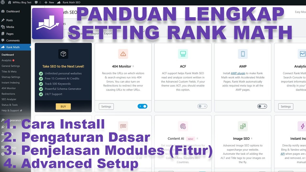 Cara Setting Rank Math Terbaru (Panduan Lengkap)