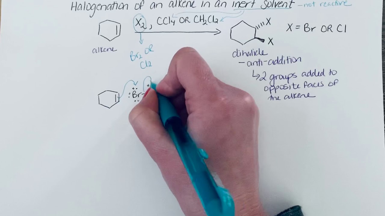 Halogenation of an alkene