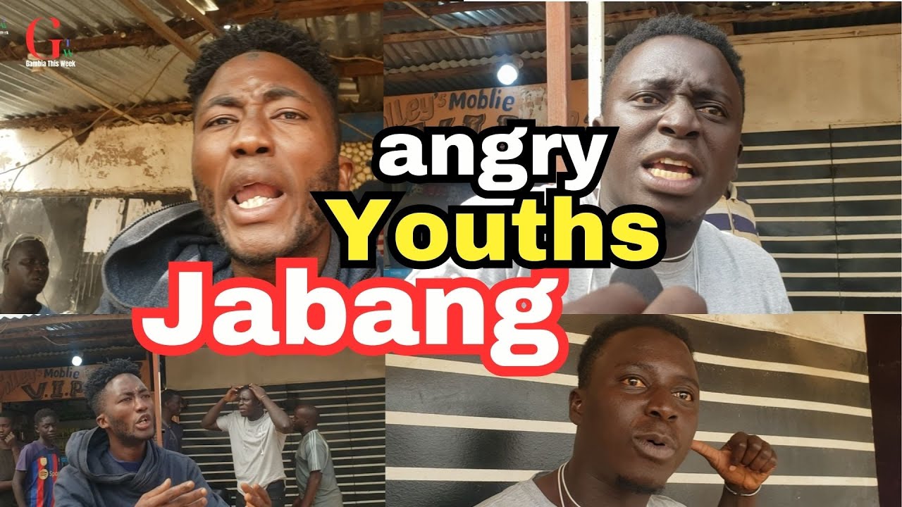 angry youths Express their frustration of the Taskforce in Jabang